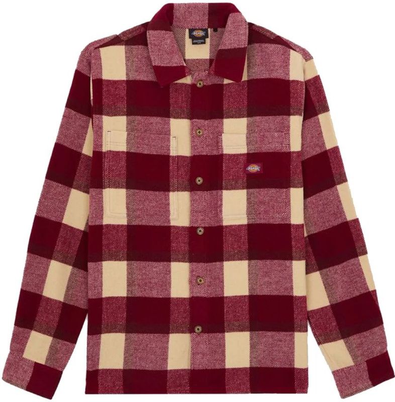 Dickies - Plaid Coaling LS Shirt - Rood - Overhemd