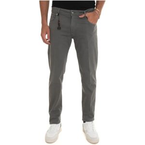 Marco Pescarolo, Heren, Broeken, Grijs, Maat: 3XL Katoen,