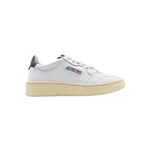 Autry Vintage Low Top White Blue Sneakers , White , Heren , Maat: 37 EU