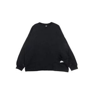 Nike Lichtgewicht Crew Neck Sweater - Earth Day French Terry , Black , Dames , Maat: XS