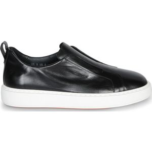 Santoni, Heren, Schoenen, Zwart, Maat: 40 1/2 EU Leer,