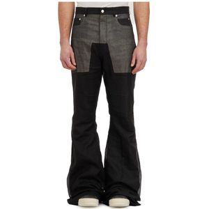 Rick Owens, Heren, Broeken, Zwart, Maat: W31 Poliester,