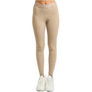 Guess, Dames, Broeken, Beige, Maat: XS Polyamide,