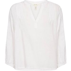 Part Two, Dames, Blouses & Shirts, Wit, Maat: 2XS Linnen,