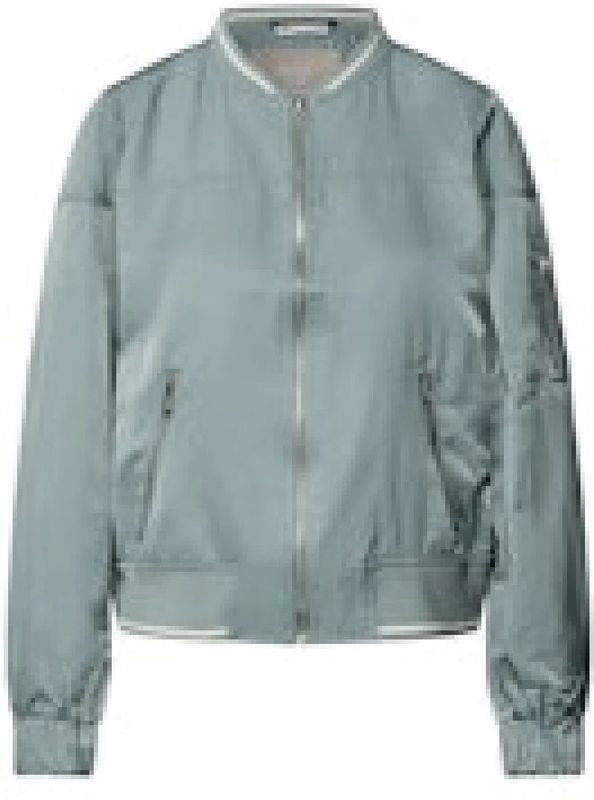 Street One - Satijnen Blouson - Blauw - Dames