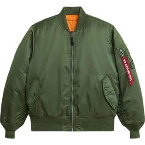 Alpha Industries, Heren, Jassen, Groen, Maat: M Nylon,