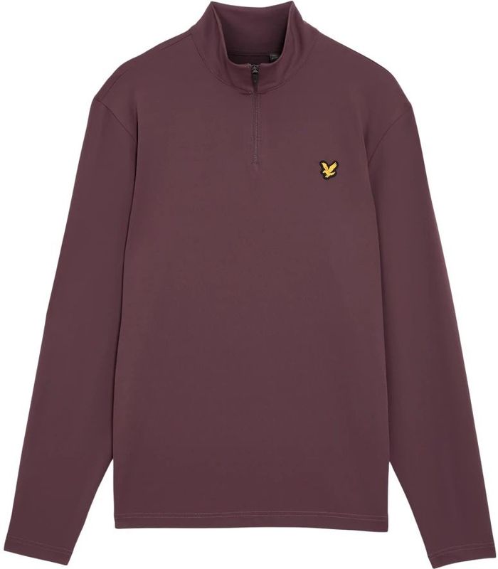 Lyle & Scott - Golfcourse Midlayer - Paars - Tussenlaag
