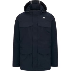 K-Way, Heren, Jassen, Blauw, Maat: S Fleece,