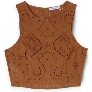 Motivi, Dames, Tops, Bruin, Maat: XS Katoen,