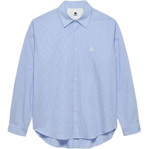 New Amsterdam Surf Association, Heren, Overhemden, Blauw, Maat: M Katoen,