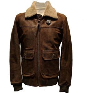 C.p. Company, Heren, Jassen, Bruin, Maat: M Leer,