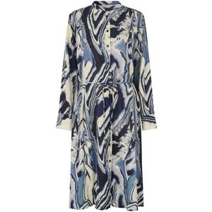 Masai Blousejurk 'Neile'  beige / hemelsblauw / donkerblauw / zwart