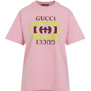 Gucci, Dames, Tops, Roze, Maat: S Jersey,