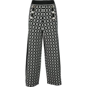 Elisabetta Franchi, Dames, Broeken, Veelkleurig, Maat: S Viscose,