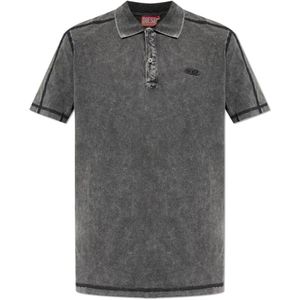 Diesel, Heren, Tops, Grijs, Maat: 3XL Katoen,