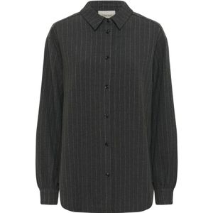 Cream, Dames, Blouses & Shirts, Grijs, Maat: M