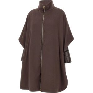 Herno, Dames, Mantels, Bruin, Maat: 2XS Nylon,