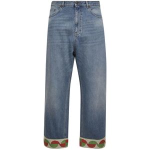 Valentino, Heren, Jeans, Blauw, Maat: W30 Katoen,
