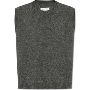 Maison Margiela, Heren, Truien, Grijs, Maat: M Wol,