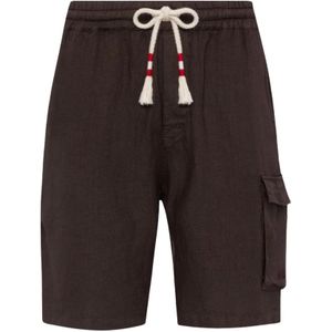 Saint Barth, Heren, Korte broeken, Bruin, Maat: XL Linnen,