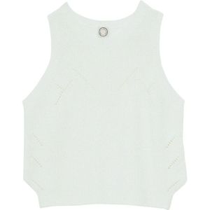 Ines de la Fressange Paris, Dames, Tops, Wit, Maat: M Katoen,