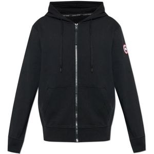 Canada Goose, Heren, Sweatshirts & Hoodies, Zwart, Maat: 2XL Katoen,
