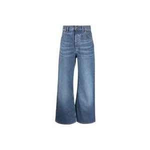 Chloé Blauwe Wide-Leg Jeans , Blue , Dames , Maat: W26