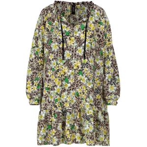 Marc Cain, Dames, Jurken, Veelkleurig, Maat: M Leer,