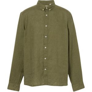 Timberland, Heren, Overhemden, Groen, Maat: L