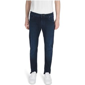 Hand Picked, Heren, Jeans, Blauw, Maat: W31 Katoen,