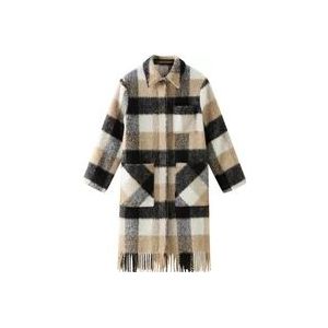 Woolrich Beige Wollen Jas , Beige , Dames , Maat: S