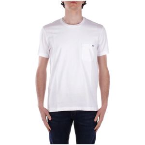 Fay, Heren, Tops, Wit, Maat: XL Katoen,