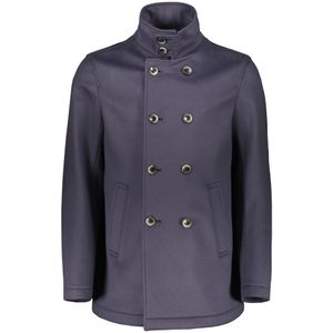 Herno, Heren, Mantels, Blauw, Maat: XL Wol,