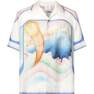 Casablanca, Heren, Overhemden, Veelkleurig, Maat: XL Zijde,