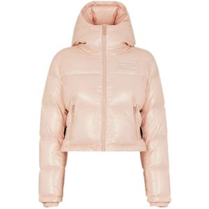 Fendi Warme Winter Donsjas voor Mannen , Pink , Dames , Maat: XS