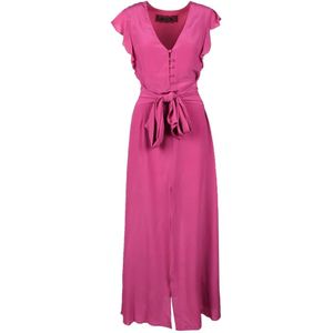 Patrizia Pepe, Dames, Jurken, Roze, Maat: M Zijde,