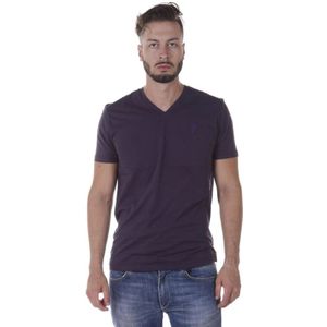 Versace, Heren, Tops, Paars, Maat: 2XL Katoen,