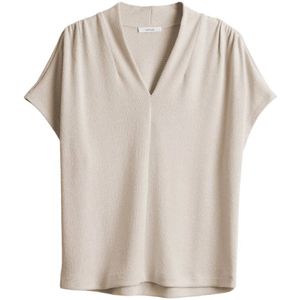 Opus - Sofranka T-shirt - Zand - 65% Viscose 35% Polyester