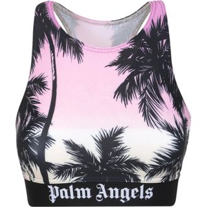 Palm Angels, Dames, Tops, Veelkleurig, Maat: XS Poliester,