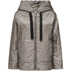 Max Mara, Dames, Jassen, Grijs, Maat: 2XS Poliester,