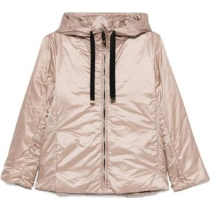 Max Mara, Dames, Jassen, Beige, Maat: XS Zijde,
