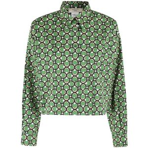 Max Mara, Dames, Blouses & Shirts, Groen, Maat: XS Katoen,