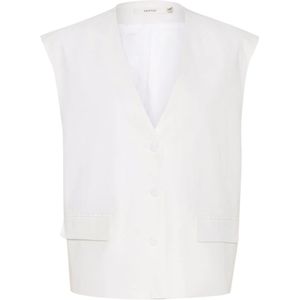 Gestuz, Dames, Jassen, Wit, Maat: L Linnen,