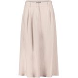 Betty Barclay - A-lijnrok - Beige - Wijdvallende Rok met Plooien