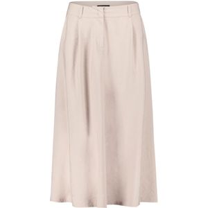 Betty Barclay - A-lijnrok - Beige - Wijdvallende Rok met Plooien