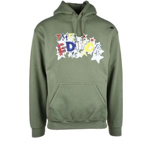The Editor, Heren, Sweatshirts & Hoodies, Groen, Maat: XL Katoen,