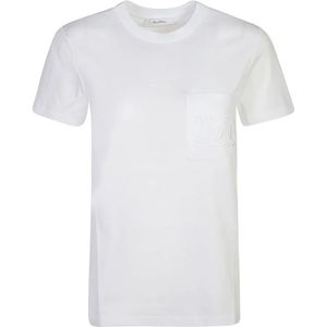 Max Mara, Dames, Tops, Wit, Maat: XS Katoen,