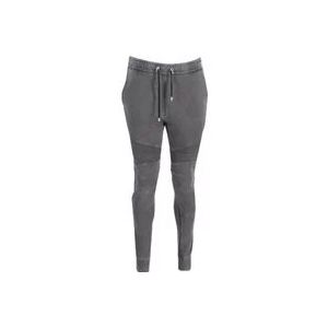 Balmain Katoenen Joggers-Shorts-Rokken, Ultiem Comfort en Stijl , Gray , Dames , Maat: S