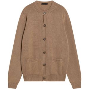 Prada, Heren, Truien, Bruin, Maat: XL Kasjmier,