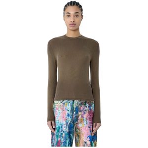 Acne Studios, Dames, Tops, Bruin, Maat: L